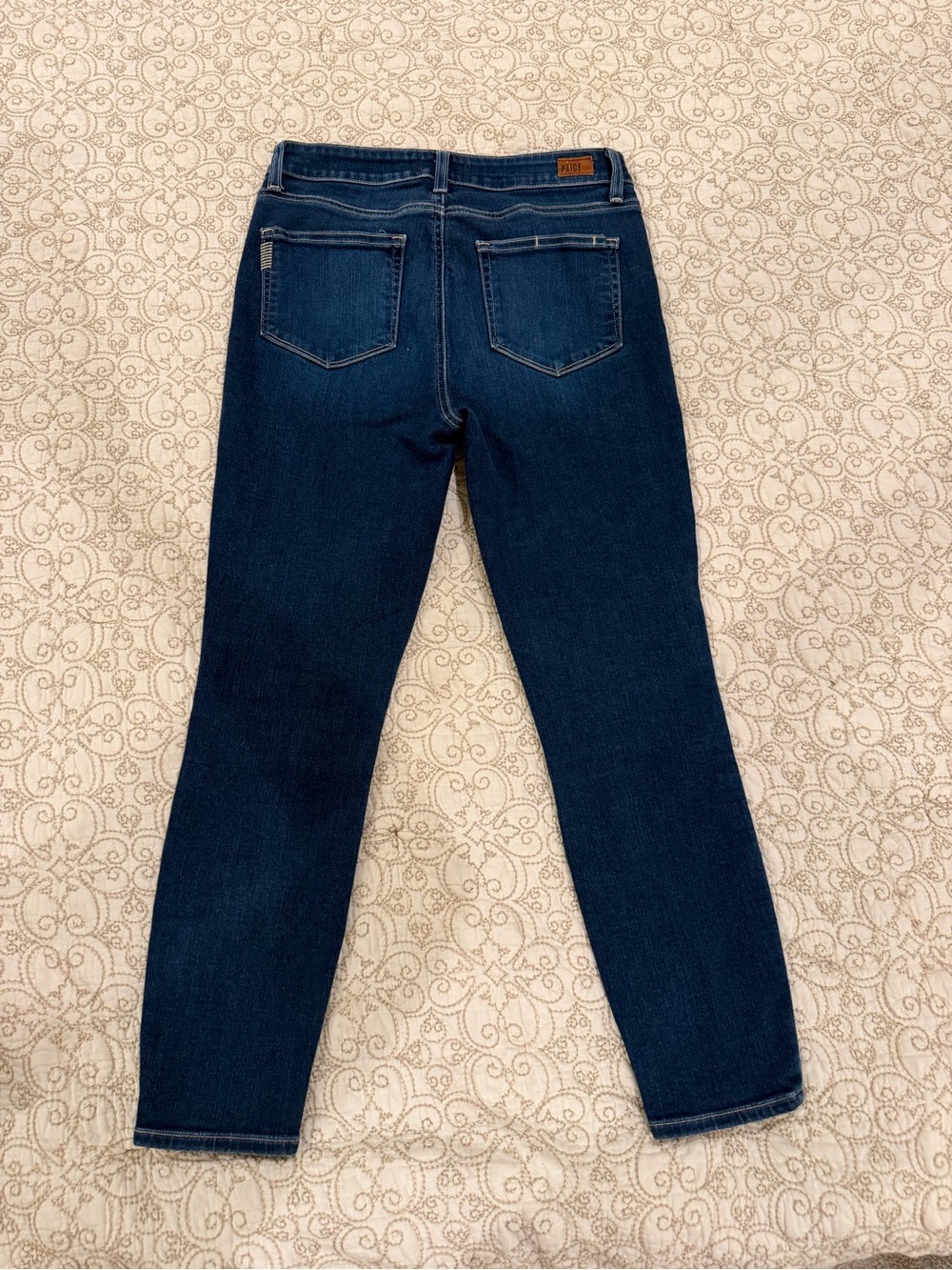 PAIGE Deep Indigo Skinny Jeans